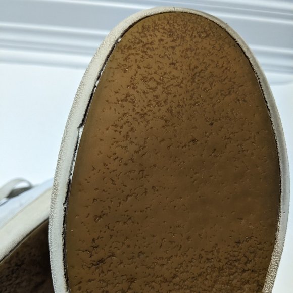 Ugg Milo Leather White Trainer Sneaker Shoe Size 10 - Picture 6 of 11